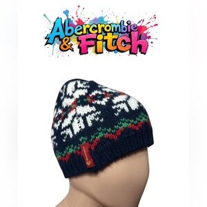 330. 100 % lambswool Abercrombie & Fitch new with tags knit beanie cap unisex